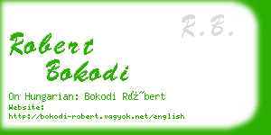 robert bokodi business card